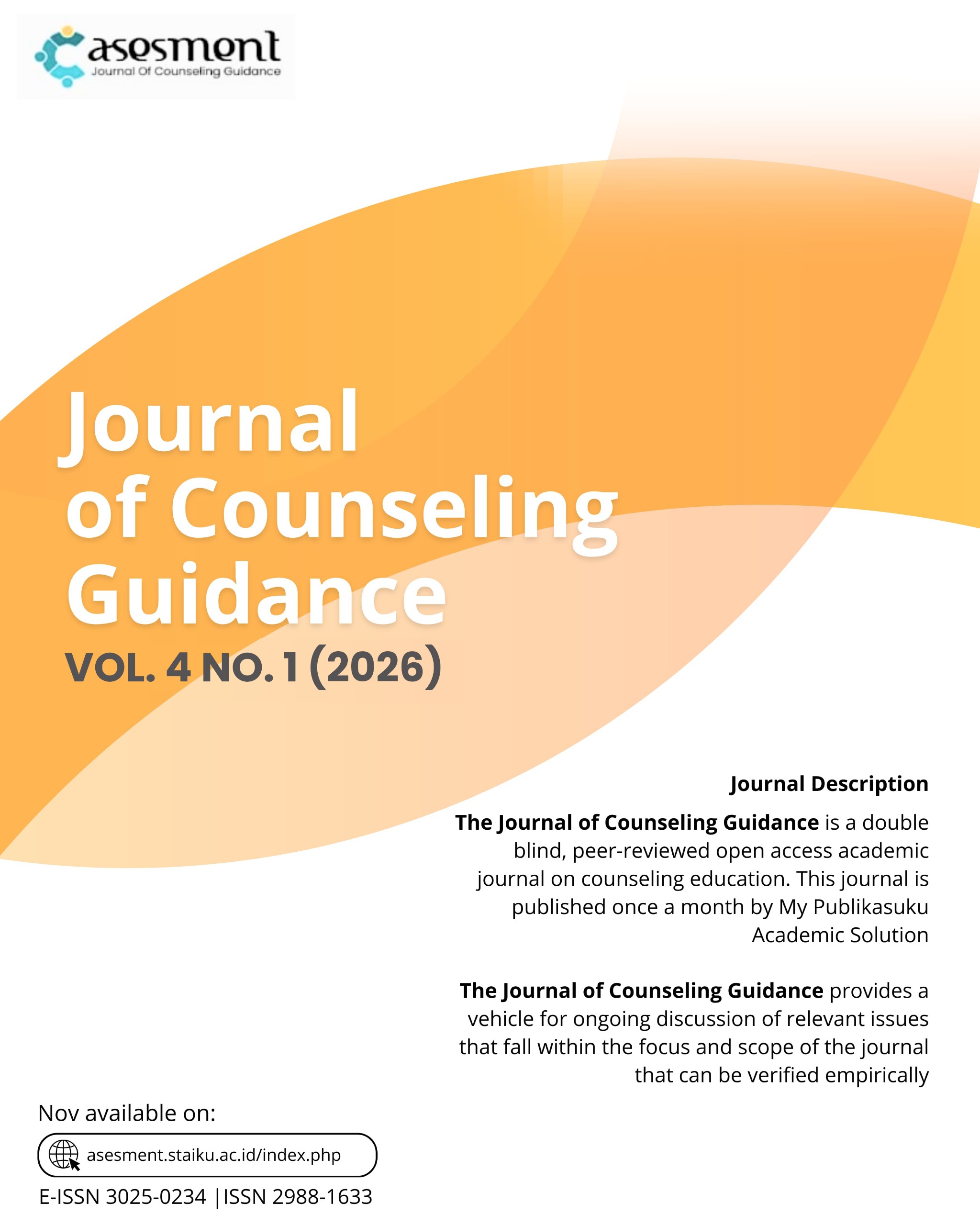 					View Vol. 4 No. 1 (2026): Asesment: Journal of Counseling Guidance
				